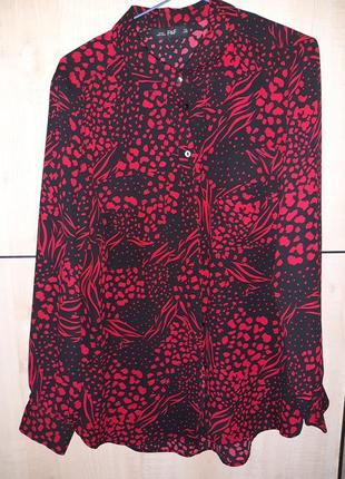 Яскрава шифонова блузка л-хл