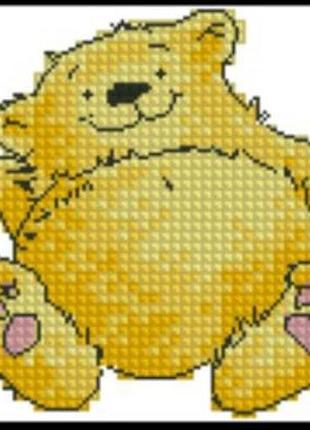Набір для вишивання хрестиком. розмір: 7*10 см ведмедик