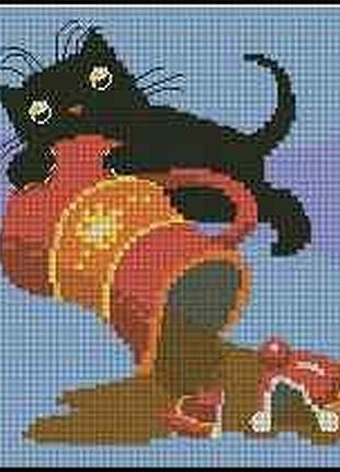 Набір для вишивання хрестиком. розмір: 11*11 см бешкетник