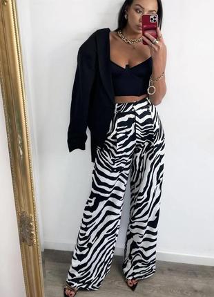 Трендовые брюки зебра2 фото