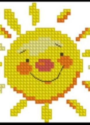 Набір для вишивання хрестиком. розмір: 7*6 см сонце