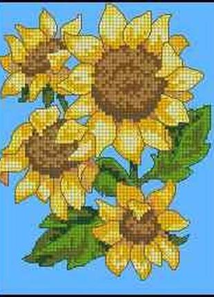 Набір для вишивання хрестиком. розмір: 10*14 см цвіт сонця