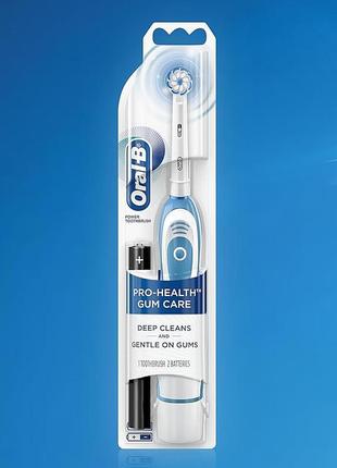 Електрична зубна щітка на батарейках oral-b pro 100 gumcare. з сша.. оригінал