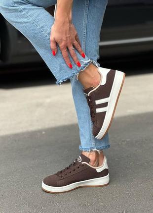 Кроссовки женские stilli campus коричневые5 фото
