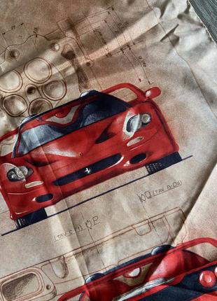 Платок autre marque ferrari f50 red golden cream caramel6 фото