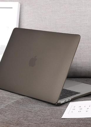 Чохол для macbook матовий softcover з гнучкого полікарбонату без вирізу під яблуко3 фото