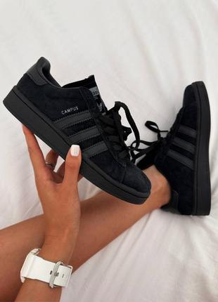 Кросівки adidas campus “full black” premium