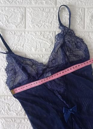 Новый пеньюар прозрачный синий р s 42-44