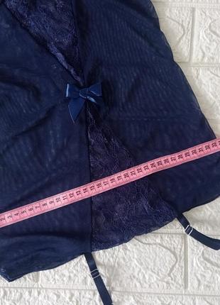 Новый пеньюар прозрачный синий р s 42-44