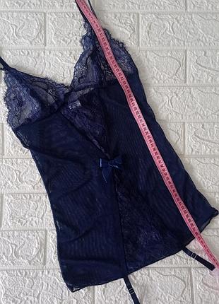 Новый пеньюар прозрачный синий р s 42-44