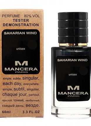 Парфюмированная вода mancera saharian wind tester lux, унисекс, 60 мл.