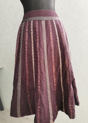 Хлопковая летняя юбка на подкладке