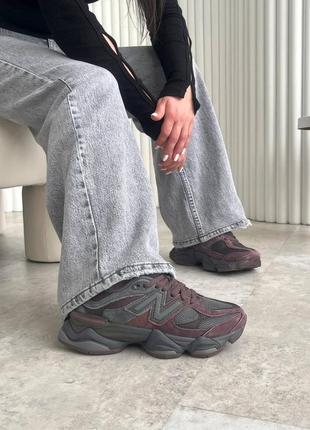 Жіночі кросівки в стилі new balance 9060 нью беленс / демісезонні / весняні, літні, осінні / замша, шкіра, текстиль / бежеві, сірі, чорні, білі