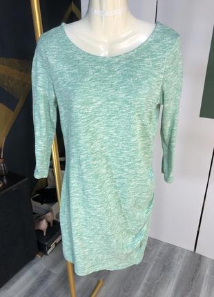 Натуральное платье мята