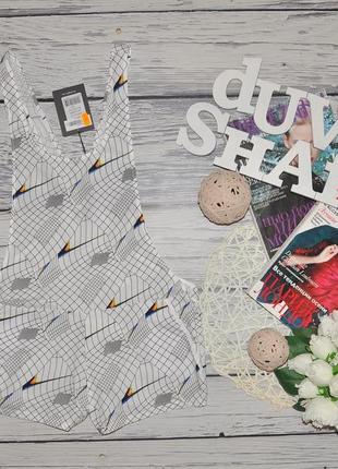 8/s новий фірмовий дуже крутий жіночий комбінезон ромпер геометрія