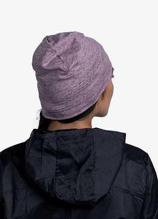 Buff шапка dryflx hat solid lilac sand5 фото