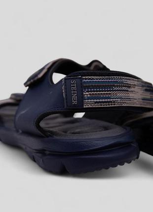 Сандалії чоловічі, колір сірий, синій, коричневий, 243r38055 фото