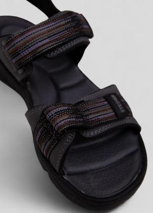 Сандалії чоловічі, колір сірий, синій, коричневий, 243r38053 фото