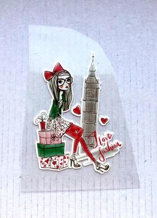 Термоаппликация i love fashion 8х6 см
