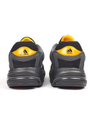 Кроссовки adidas response cl серые с оранжевым 8