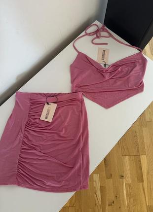 Летний комплект юбка топ missguided костюм