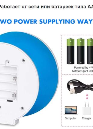 Ночник проектор зіркове небо дитячий нічник нічний світильник проектор kids night синій