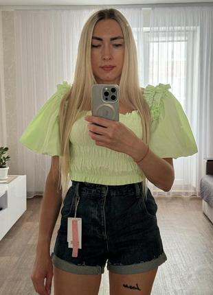 Джинсові шорти mom stradivarius