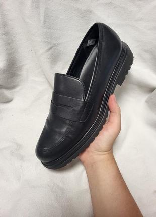Кожаные лоферы
