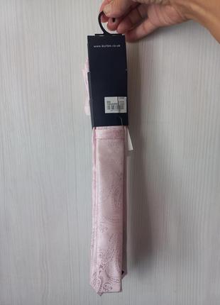 Торжественный комплект галстук, булавка-броша роза, носовой платок  burton menswear london4 фото