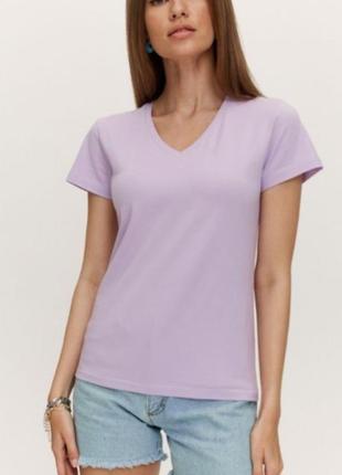 Бузкова хлопкова футболка