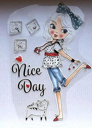 Термоаппликация nice day 25х17 см.