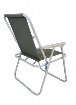 Складное садовое кресло kontrast atena pro серый