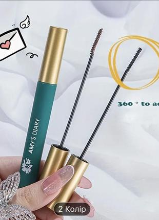 Тушь мини щеточка водостойкая