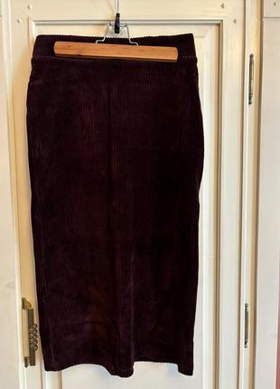 Юбка бордовая zara