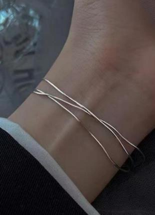 Браслет серебряный, 925 проба