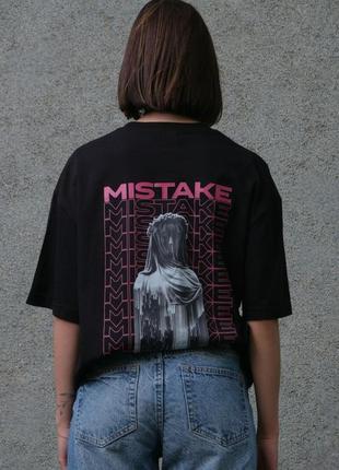 Оверсайз футболка с принтом