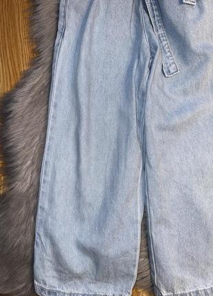Стильные трендовые широкие джинсы свободного кроя для девочки 7/8р f&amp;f3 фото