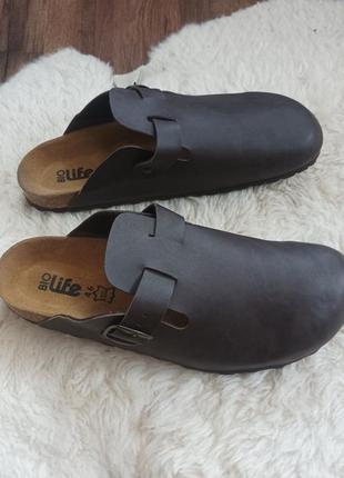 Чоловічі клоги, шльопки bio life 46 , birkenstock.