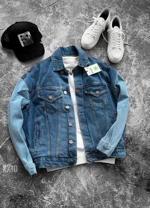 Синяя джинсовка мужская