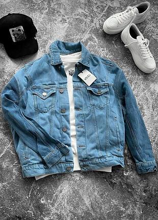 Синяя джинсовка мужская