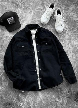 Черная джинсовка мужская