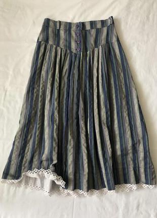 Тонкая хлопковая юбка. этно