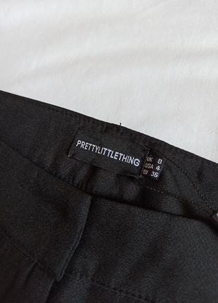 Чёрные прямые классические брюки со стрелками/высокая посадка/трубы3 фото