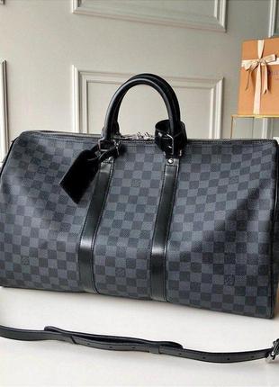 Сумка louis vuitton keepall канва, кожа7 фото