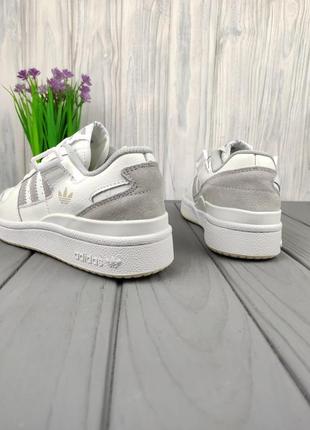 Кросівки adidas tango forum low white grey8 фото