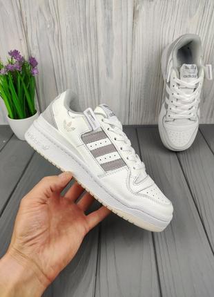 Кросівки adidas tango forum low white grey2 фото