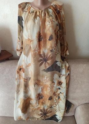 Платье шелк и вискоза, италия