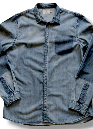 Мужская джинсовая рубашка