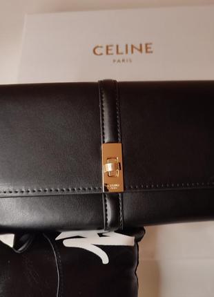 Гаманець celine чорного кольору гаманець клатч