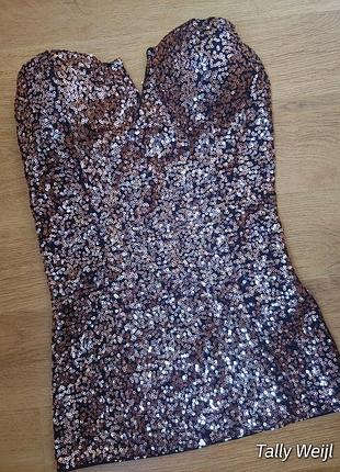 1+1=3🎁 на все❗трендовый корсетный топ с чашками и пайетками